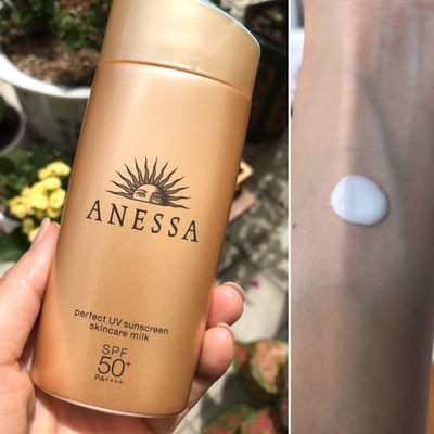 Kem chống nắng vật lý Anessa Perfect UV Sunscreen Skincare Milk