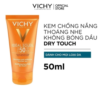 KEM CHỐNG NẮNG VICHY IDEAL SOLEIL MATTIFYING FACE FLUID DRY TOUCH