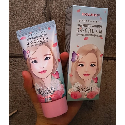 Kem dưỡng chống nắng Seoul Rose Perfect Whitening S+ Cream SPF 35 PA+++