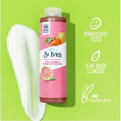 Sữa tắm St.ives Even & Bright Body Wash – Pink Lemon and Mandarin Orange