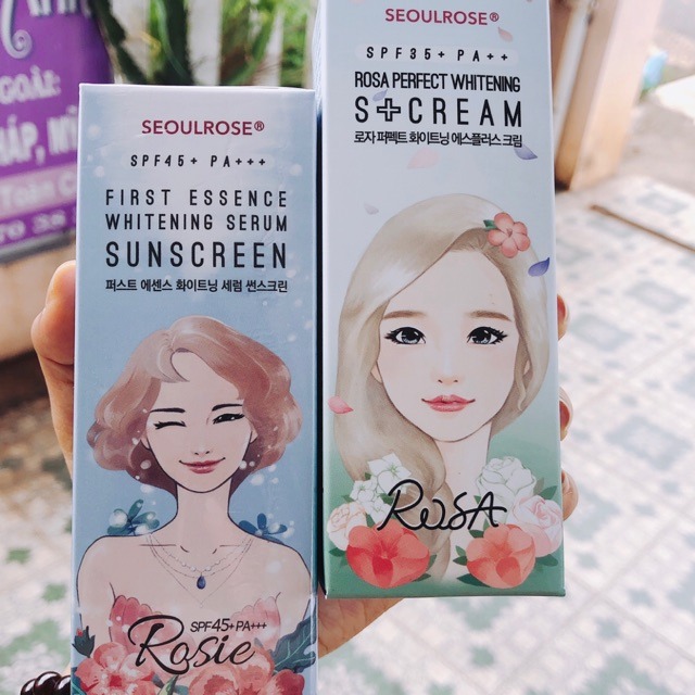 Review kem chống nắng Rosa Seoul Rose S+