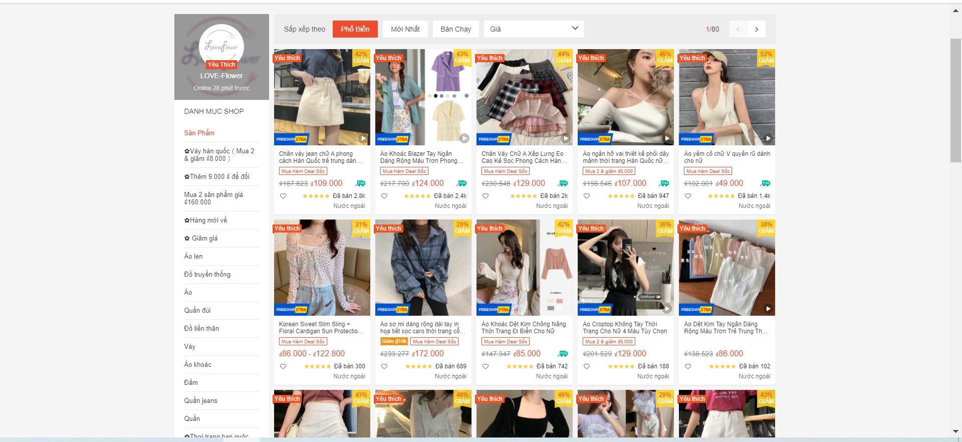 shop bán đồ Taobao trên Shopee