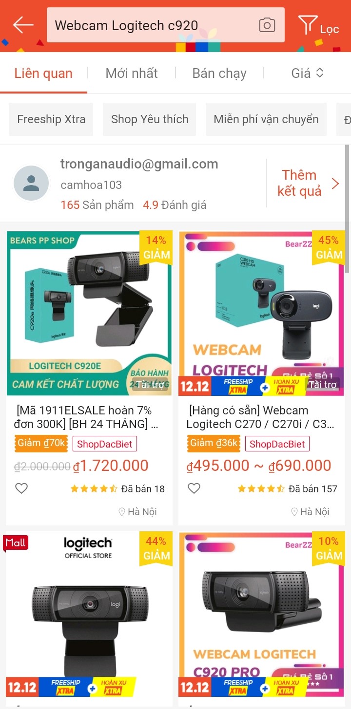 Webcam giá rẻ TP HCM