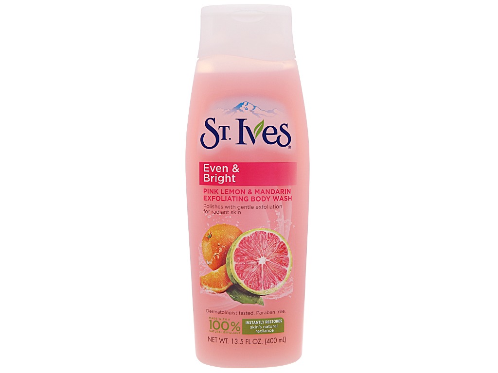 Sữa tắm St.ives Even & Bright Body Wash – Pink Lemon and Mandarin Orange