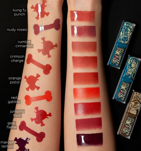 Bảng màu son Shu Uemura x One Piece Rouge Unlimited Matte Lipstick