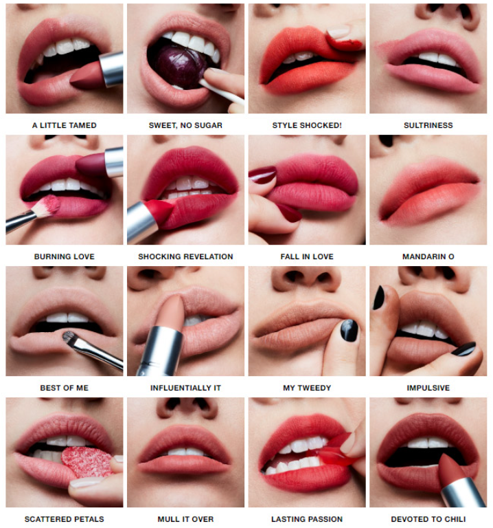 Bảng màu son MAC Powder Kiss Lipstick